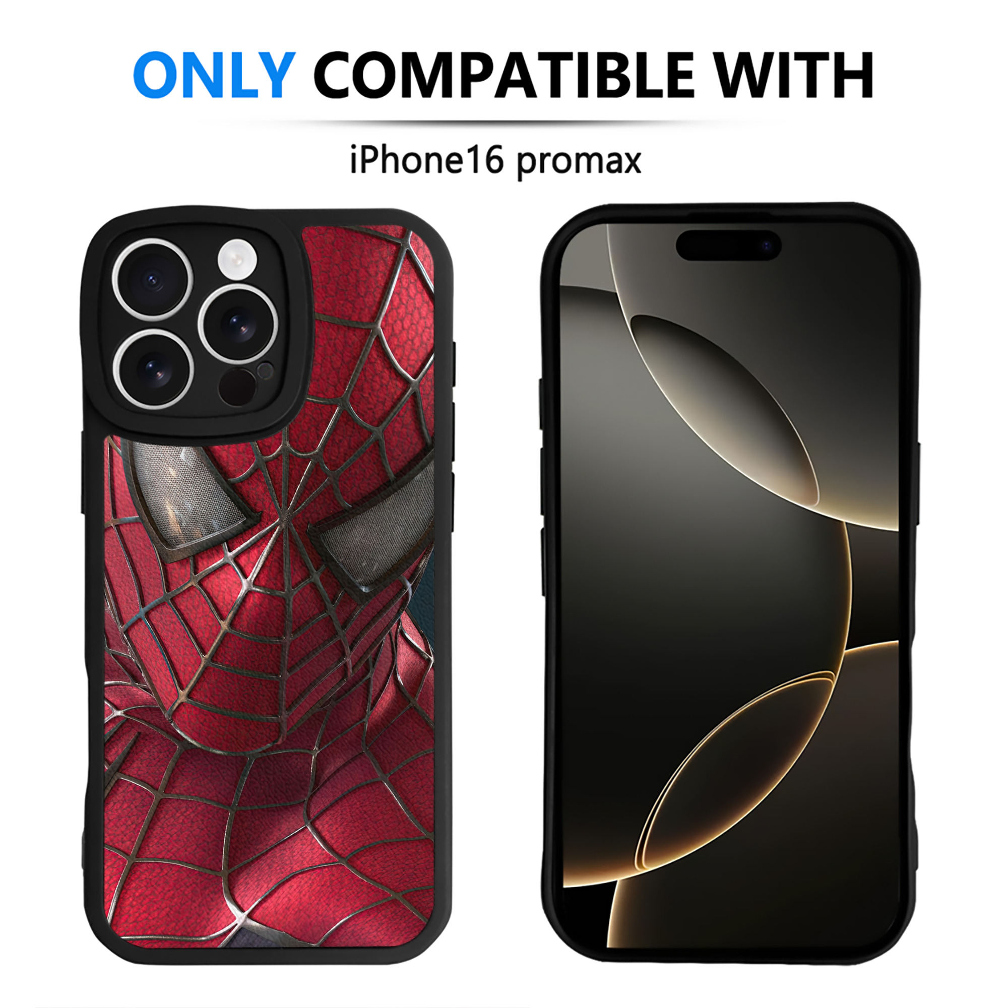 （画像用） Spider Man スパイダーマン 【iPhone 16シリーズ対応】シリコンスマホケース（レザー調） 材質：シリコン